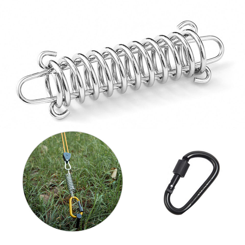 AOTU Outdoor Tent Spring Buckle Stainless Steel Elastic Buckle Canopy Awnings Fixed Hook with D Ring AOTU Outdoor Tent Spring Buckle Stainless Steel Elastic Buckle Canopy Awnings Fixed Hook with D Ring